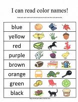 Preschool Color Activities