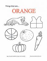 color orange coloring page