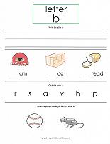 letter B worksheet