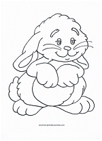 cute bunny coloring page