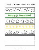 printable easter egg holder craft